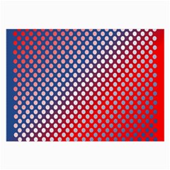 Dots Red White Blue Gradient Large Glasses Cloth (2-side) by BangZart