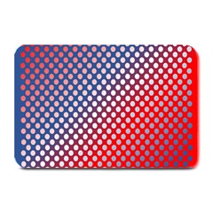 Dots Red White Blue Gradient Plate Mats by BangZart