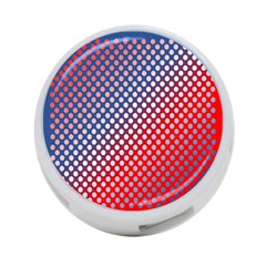 Dots Red White Blue Gradient 4-port Usb Hub (one Side) by BangZart