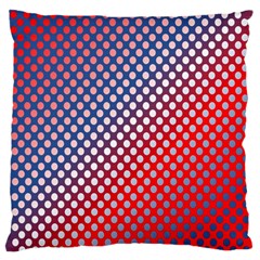 Dots Red White Blue Gradient Large Cushion Case (one Side) by BangZart