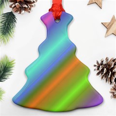 Background Course Abstract Pattern Christmas Tree Ornament (two Sides) by BangZart