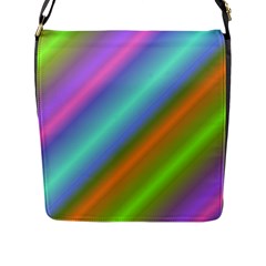 Background Course Abstract Pattern Flap Messenger Bag (l) 