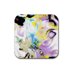 Watercolour Watercolor Paint Ink Rubber Coaster (square)  by BangZart