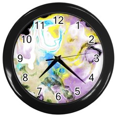 Watercolour Watercolor Paint Ink Wall Clocks (black) by BangZart