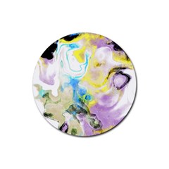 Watercolour Watercolor Paint Ink Rubber Coaster (round)  by BangZart