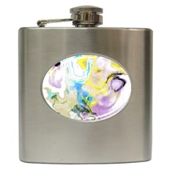 Watercolour Watercolor Paint Ink Hip Flask (6 Oz) by BangZart