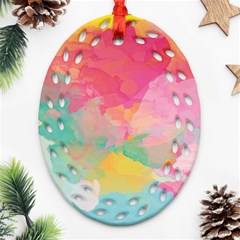 Watercolour Gradient Ornament (oval Filigree) by BangZart