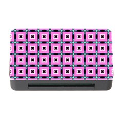 Pattern Pink Squares Square Texture Memory Card Reader With Cf by BangZart