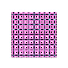 Pattern Pink Squares Square Texture Satin Bandana Scarf by BangZart