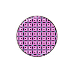 Pattern Pink Squares Square Texture Hat Clip Ball Marker by BangZart