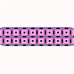 Pattern Pink Squares Square Texture Large Bar Mats by BangZart