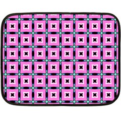 Pattern Pink Squares Square Texture Double Sided Fleece Blanket (mini)  by BangZart