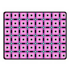 Pattern Pink Squares Square Texture Fleece Blanket (small) by BangZart