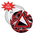 Road Sign Auto Gradient Down Below 2.25  Buttons (10 pack)  Front