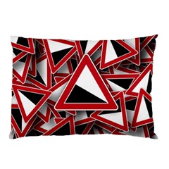 Road Sign Auto Gradient Down Below Pillow Case (two Sides) by BangZart