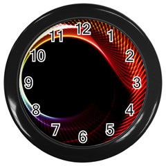 Grid Bent Vibration Ease Bend Wall Clocks (black)