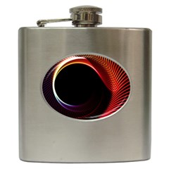 Grid Bent Vibration Ease Bend Hip Flask (6 Oz) by BangZart