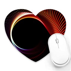 Grid Bent Vibration Ease Bend Heart Mousepads by BangZart