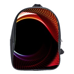 Grid Bent Vibration Ease Bend School Bag (large) by BangZart