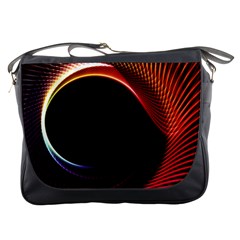 Grid Bent Vibration Ease Bend Messenger Bags by BangZart