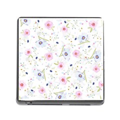 Floral Pattern Background Memory Card Reader (square) by BangZart