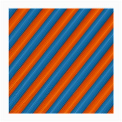 Diagonal Stripes Striped Lines Medium Glasses Cloth (2-side) by BangZart