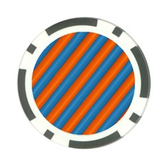 Diagonal Stripes Striped Lines Poker Chip Card Guard by BangZart