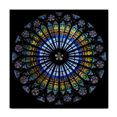 Rose Window Strasbourg Cathedral Tile Coasters by BangZart