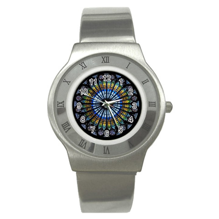 Rose Window Strasbourg Cathedral Stainless Steel Watch