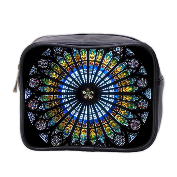 Rose Window Strasbourg Cathedral Mini Toiletries Bag 2-Side