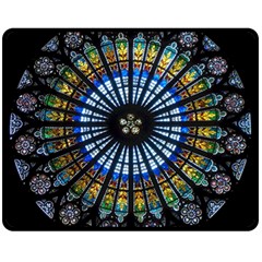 Rose Window Strasbourg Cathedral Fleece Blanket (medium)  by BangZart