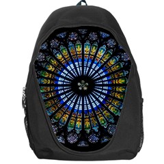 Rose Window Strasbourg Cathedral Backpack Bag by BangZart