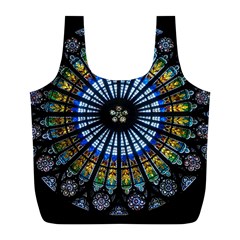 Rose Window Strasbourg Cathedral Full Print Recycle Bags (l)  by BangZart