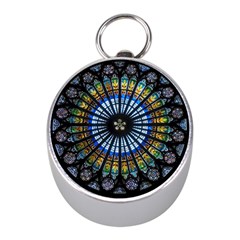 Rose Window Strasbourg Cathedral Mini Silver Compasses by BangZart