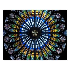 Rose Window Strasbourg Cathedral Double Sided Flano Blanket (large)  by BangZart