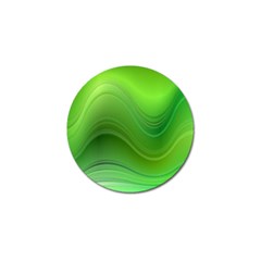 Green Wave Background Abstract Golf Ball Marker