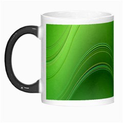 Green Wave Background Abstract Morph Mugs