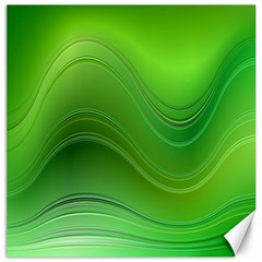 Green Wave Background Abstract Canvas 20  x 20  