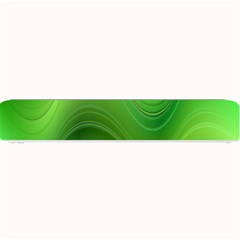 Green Wave Background Abstract Small Bar Mats by BangZart