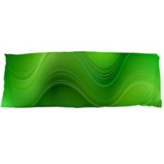 Green Wave Background Abstract Body Pillow Case Dakimakura (Two Sides)