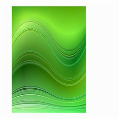 Green Wave Background Abstract Small Garden Flag (Two Sides)