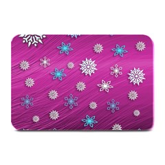 Snowflakes 3d Random Overlay Plate Mats by BangZart