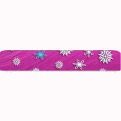 Snowflakes 3d Random Overlay Small Bar Mats by BangZart