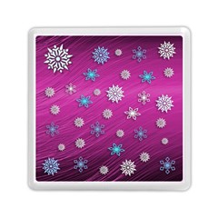 Snowflakes 3d Random Overlay Memory Card Reader (square)  by BangZart