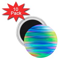 Wave Rainbow Bright Texture 1 75  Magnets (10 Pack)  by BangZart