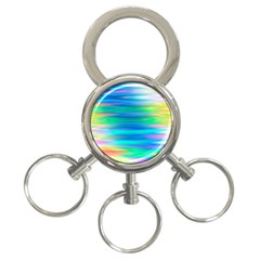 Wave Rainbow Bright Texture 3-ring Key Chains by BangZart