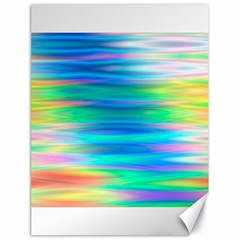 Wave Rainbow Bright Texture Canvas 18  X 24   by BangZart