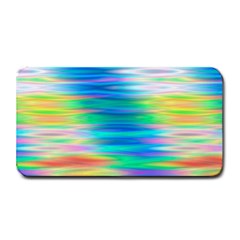 Wave Rainbow Bright Texture Medium Bar Mats by BangZart