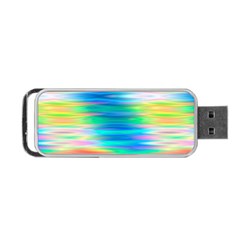 Wave Rainbow Bright Texture Portable Usb Flash (one Side) by BangZart