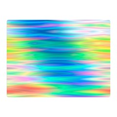 Wave Rainbow Bright Texture Double Sided Flano Blanket (mini)  by BangZart